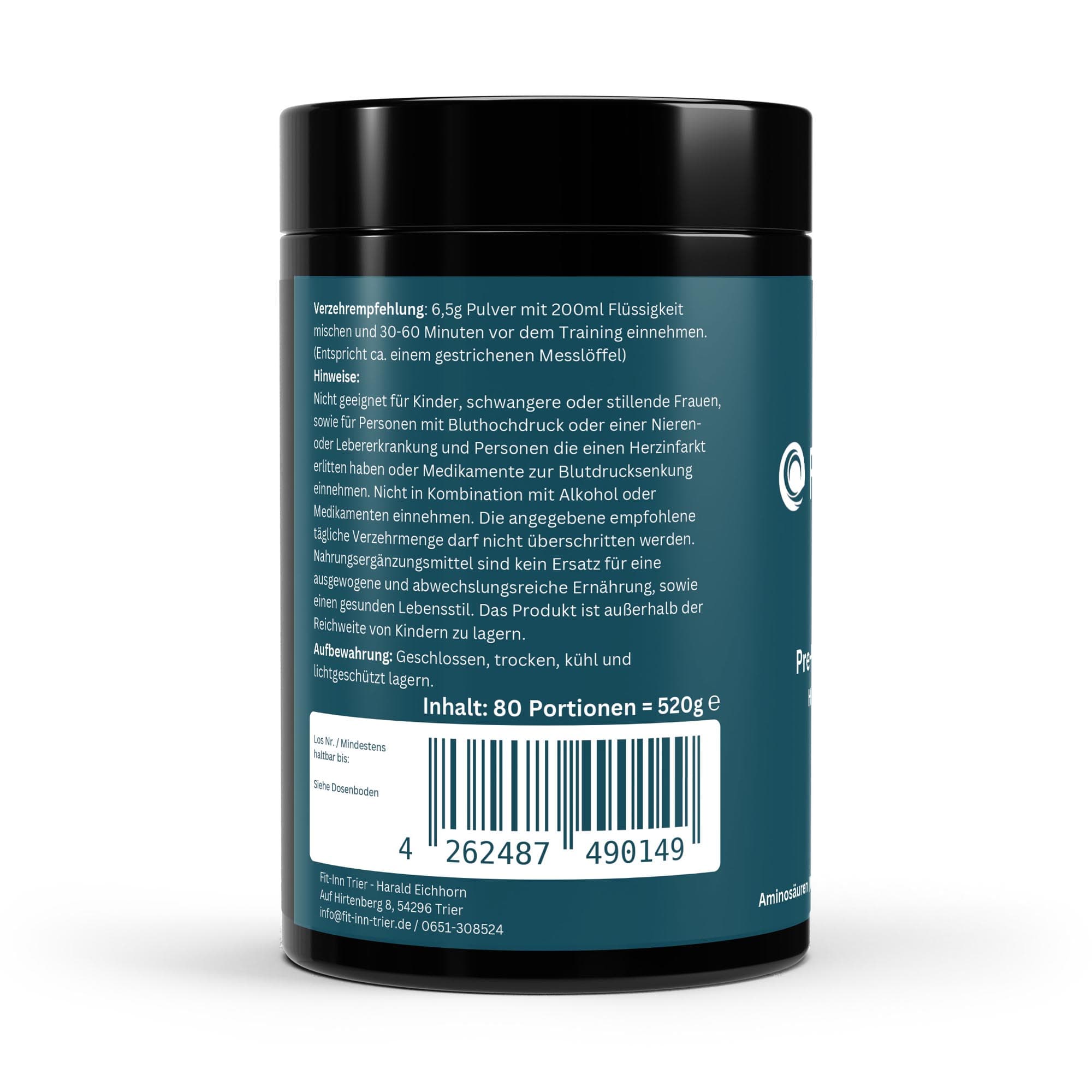 Pre-Workout Booster Himbeere – Ansicht 2 von 4