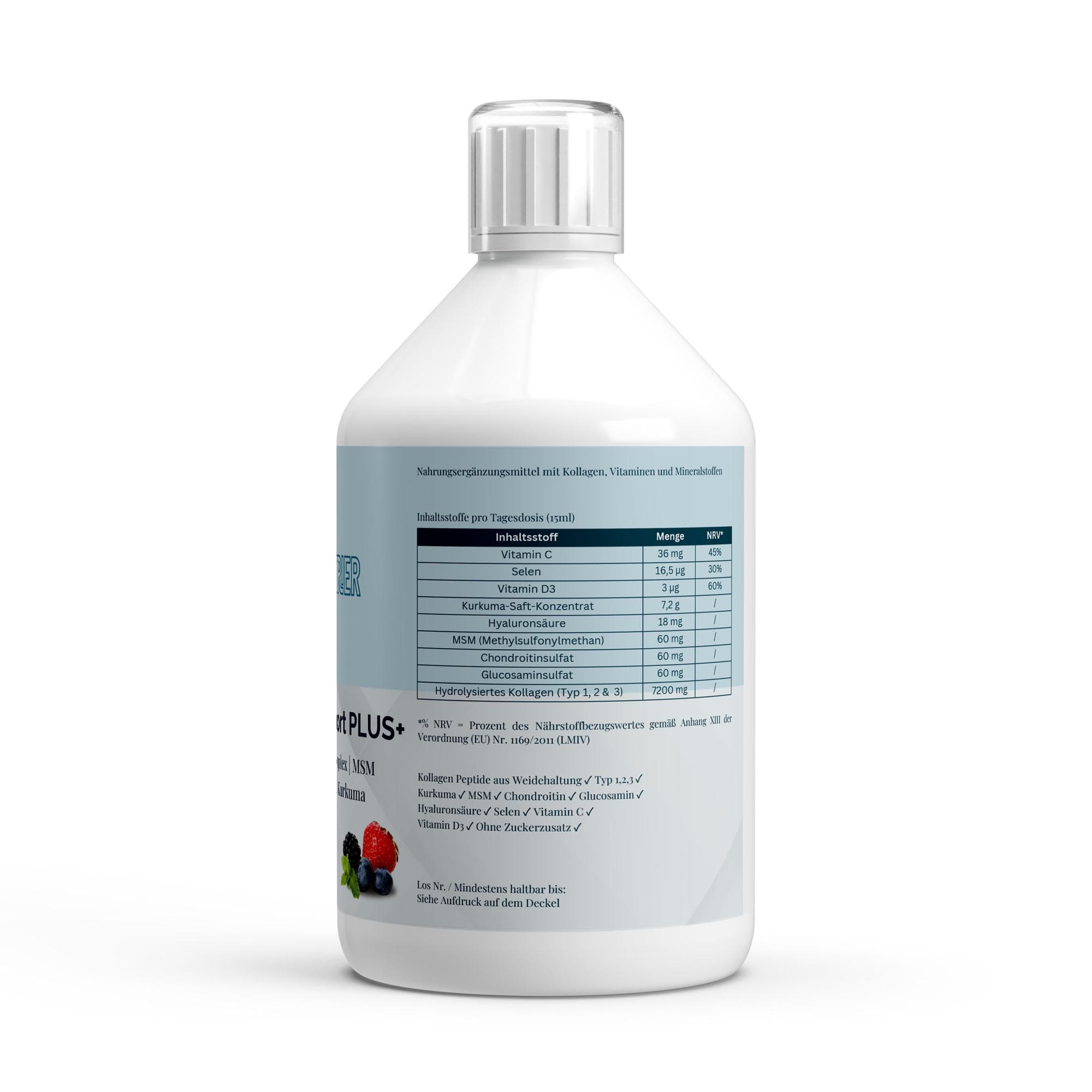 Kollagen Support PLUS+ Shots (1500 DA) - Wild Berry – Ansicht 2 von 3