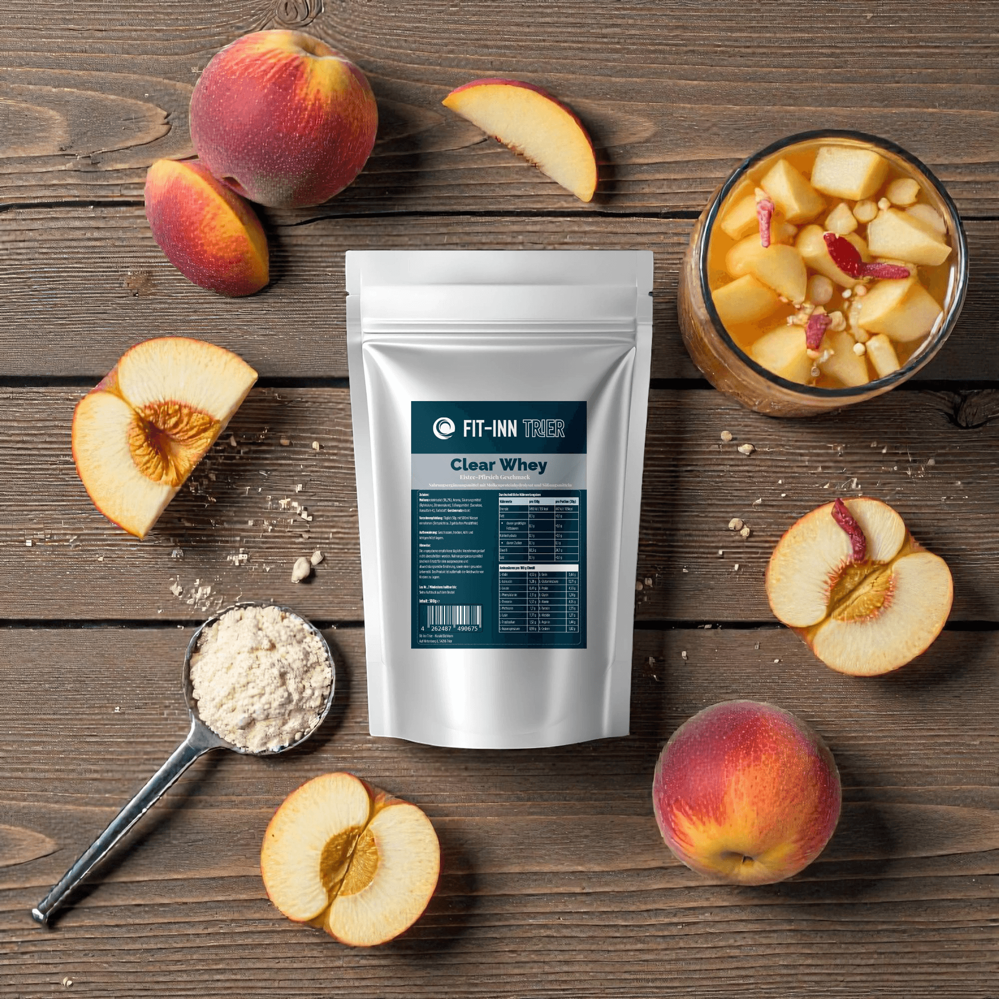 Clear Whey Protein Eistee Pfirsich – Ansicht 5 von 5