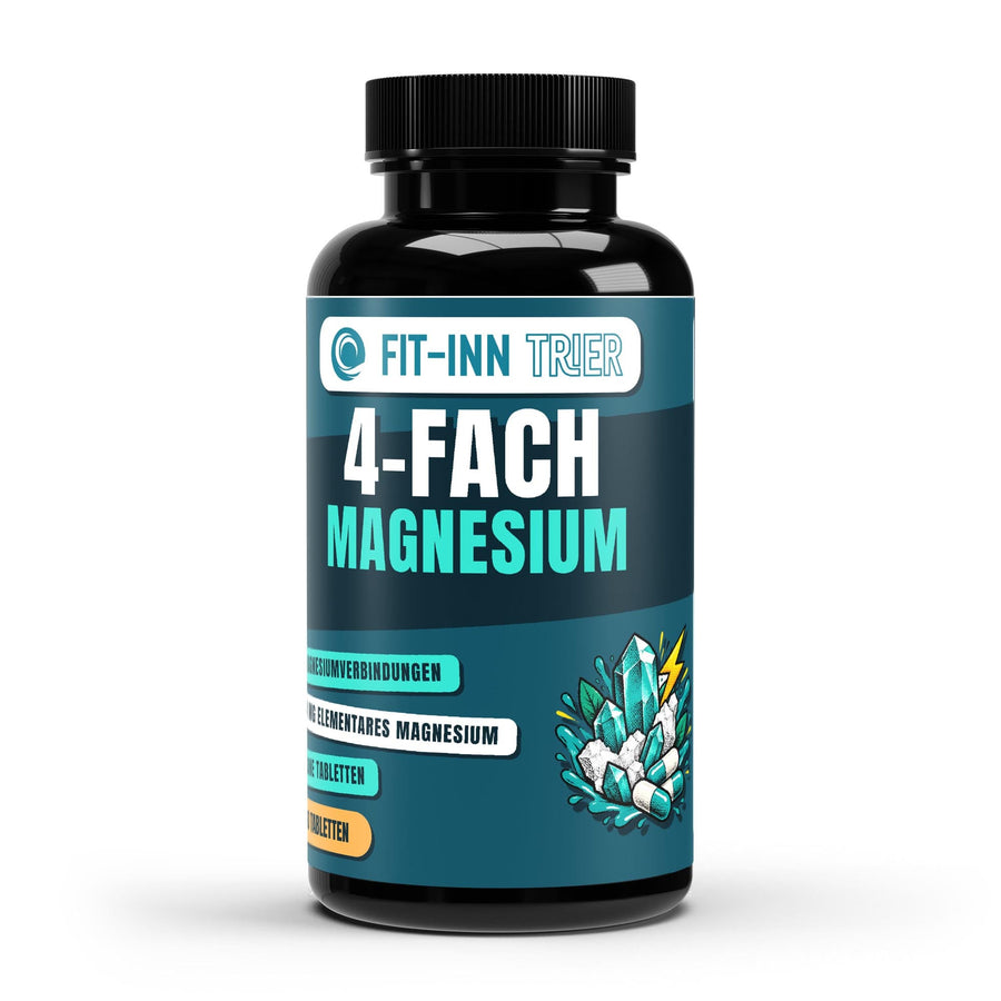 Dose Magnesium 4fach Komplex vegane Tabletten von Fit-Inn Trier