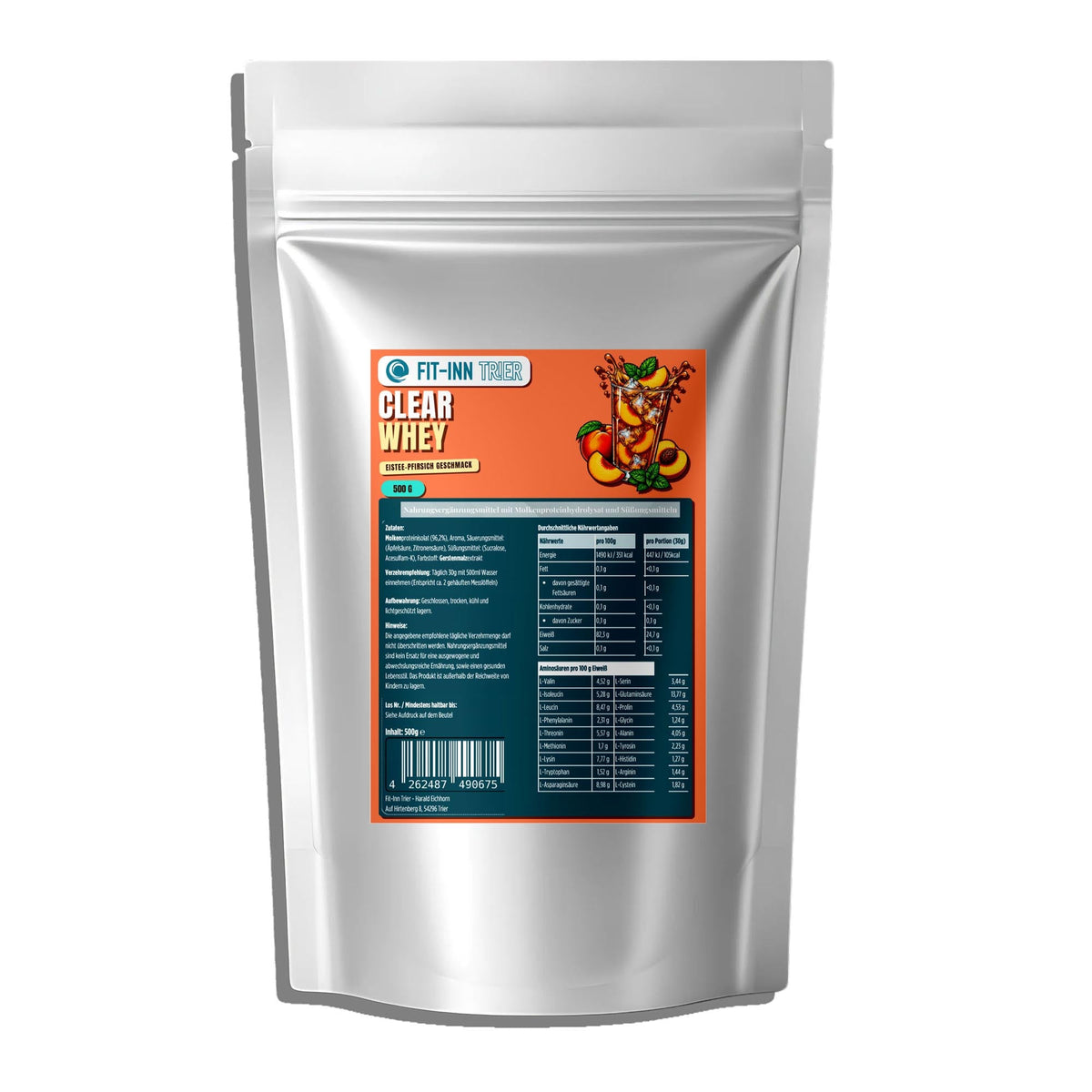Dose Clear Whey Protein Eistee von Fit-Inn Trier