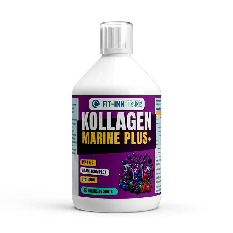 Kollagen Marine Plus (1500 DA) + - 50 Shots - Wildbeere - 500ml
