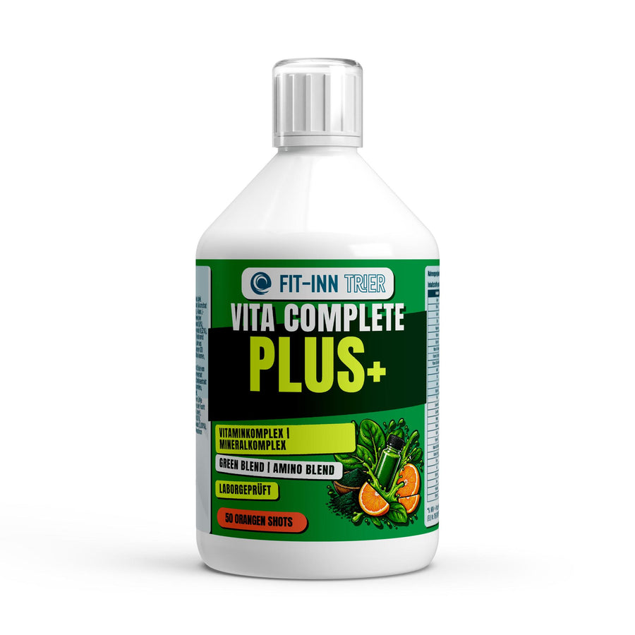 Vita Complete PLUS+ 50 vegane Shots - Fresh Orange - 500ml – Fit-Inn Remix-Etikett
