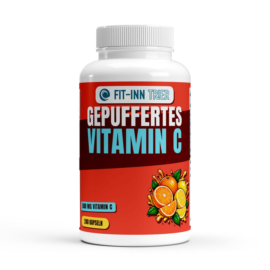 Gepuffertes Vitamin C 500mg - 240 Kapseln – Fit-Inn Remix-Etikett