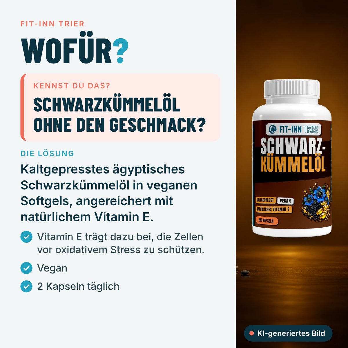 Ägyptisches Schwarzkümmelöl - 240 vegane Softgels – Wofür?
