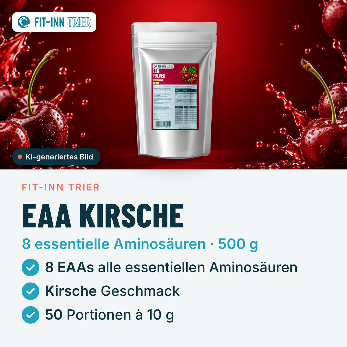 EAA (Essentielle Aminosäuren) Kirsche - 500g – Vorgestellt