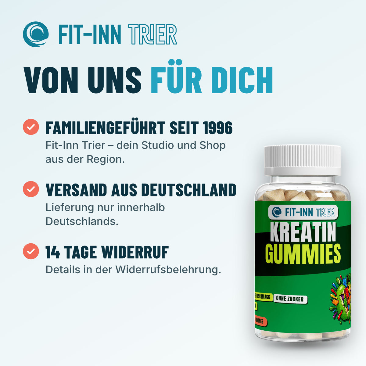 Kreatin Gummies - 90 Stk. – Von uns für dich