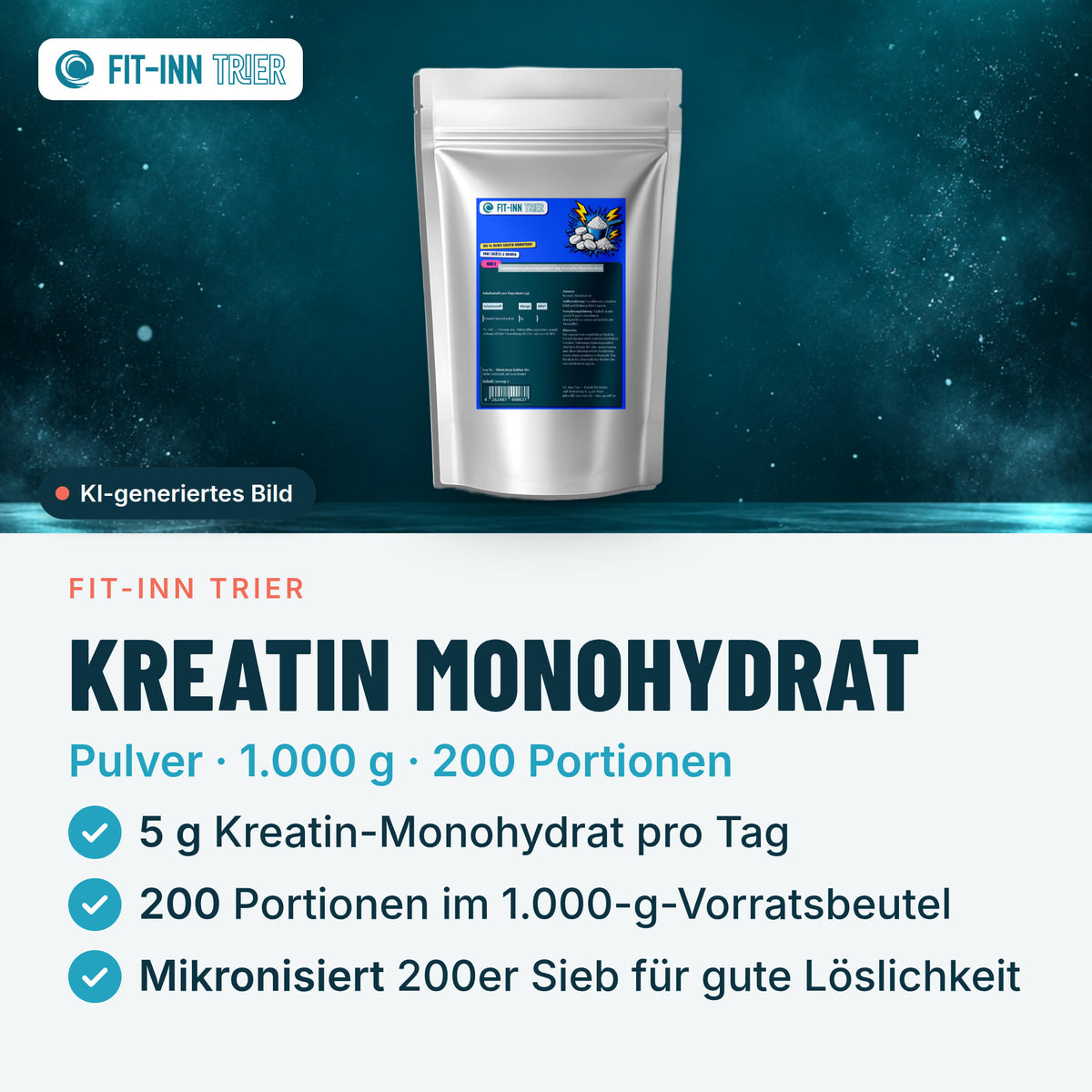 Kreatin Monohydrat - 1000g Doypack – Vorgestellt
