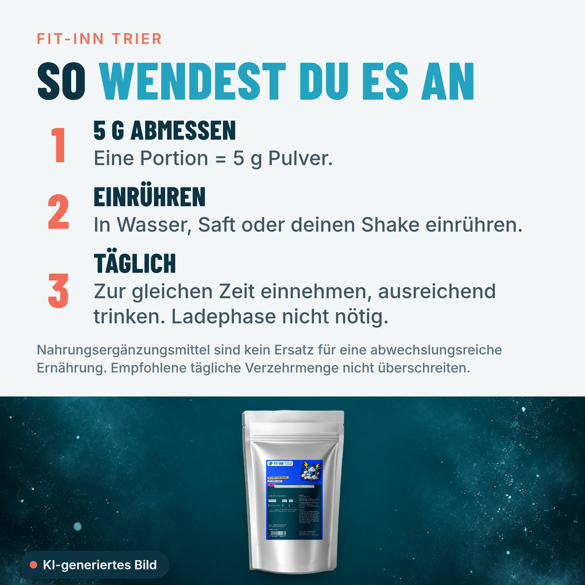 Kreatin Monohydrat - 1000g Doypack – So wendest du es an