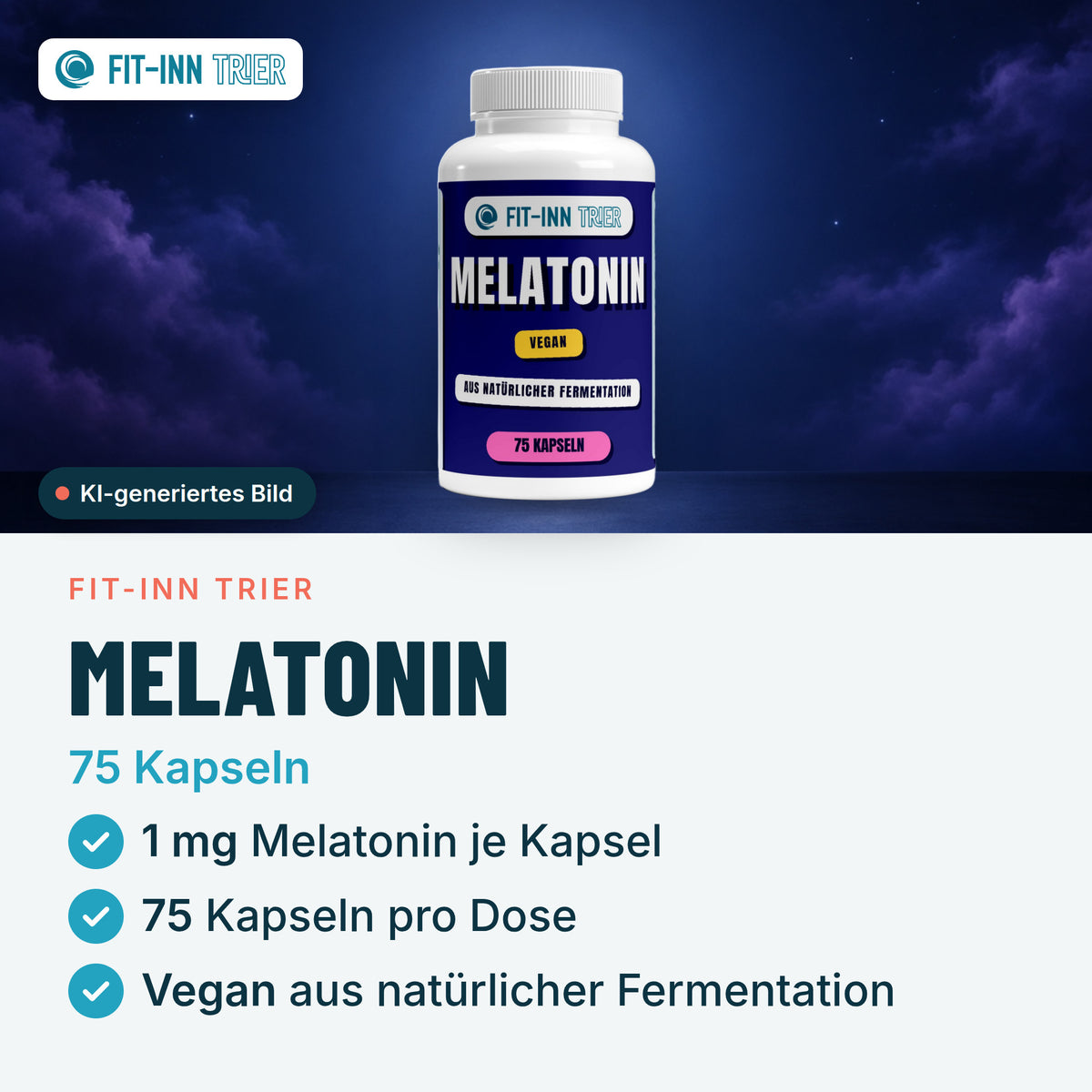 Melatonin - 75 Kapseln – Vorgestellt