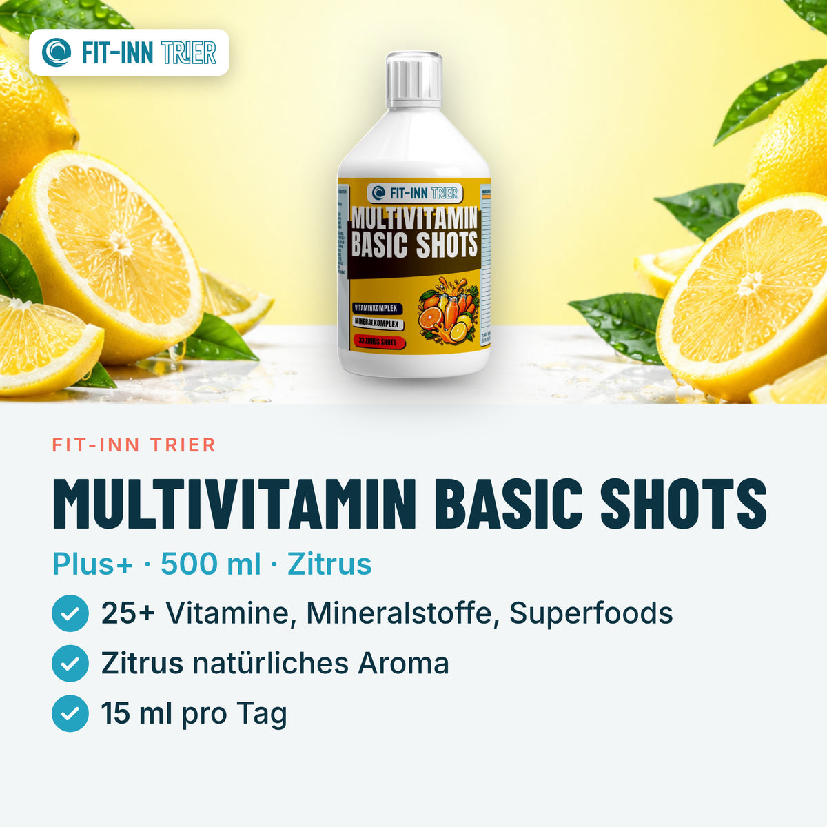 Multivitamin Basic Shots Plus+ - 500ml – Vorgestellt