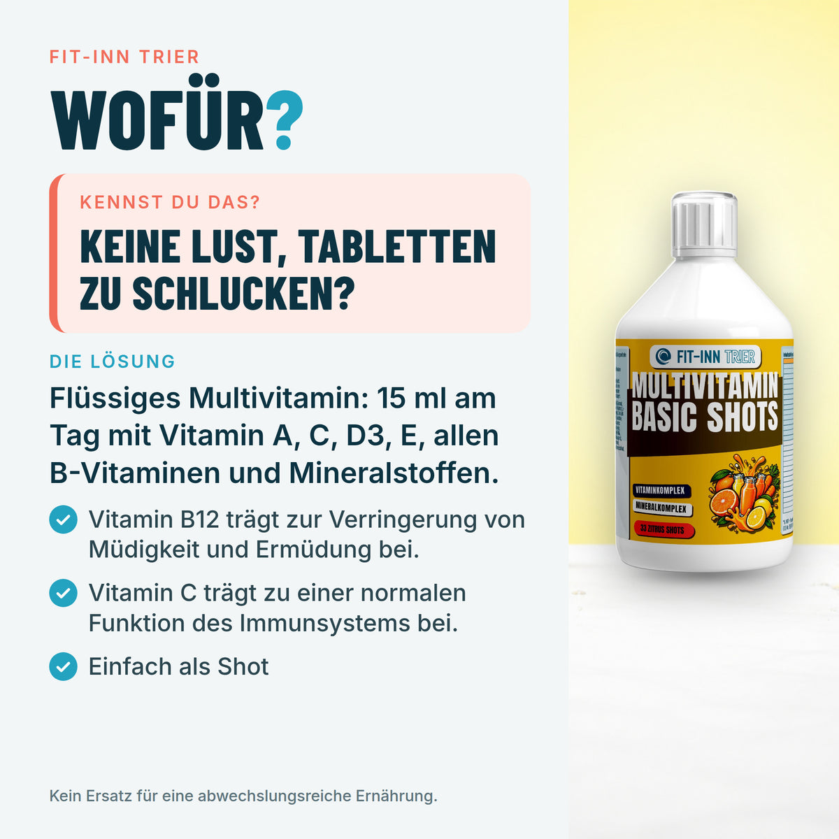 Multivitamin Basic Shots Plus+ - 500ml – Wofür?