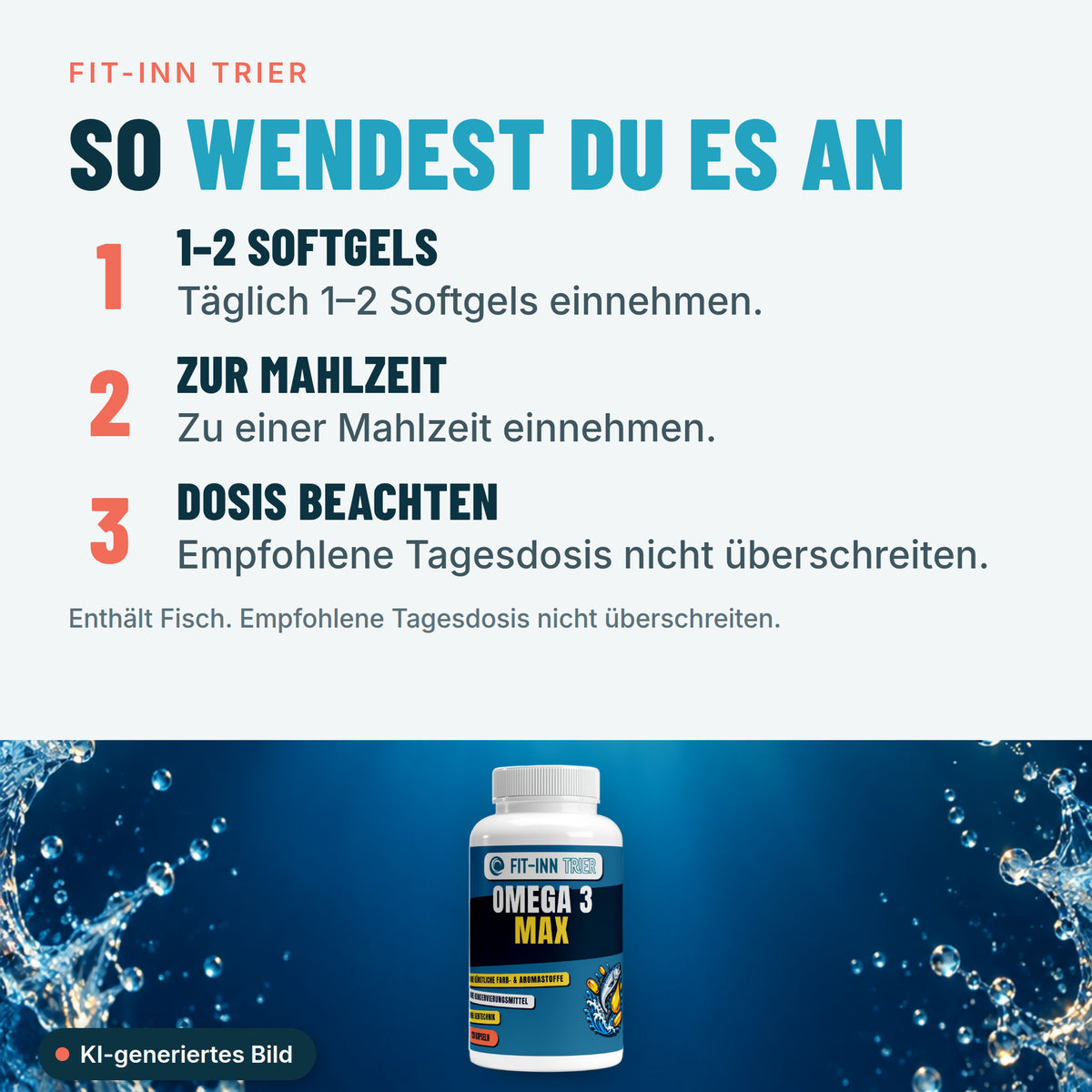 Omega 3 Max 35/25 - 120 Softgels – So wendest du es an