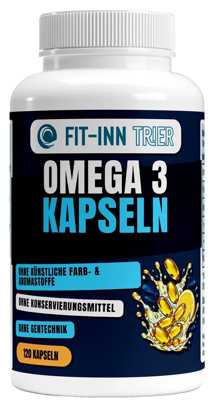 Omega 3 Triglyceride 18/12 (Halal Gelatine) - 120 Softgels – Fit-Inn Remix-Etikett