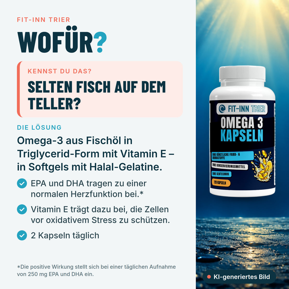 Omega 3 Triglyceride 18/12 (Halal Gelatine) - 120 Softgels – Wofür?
