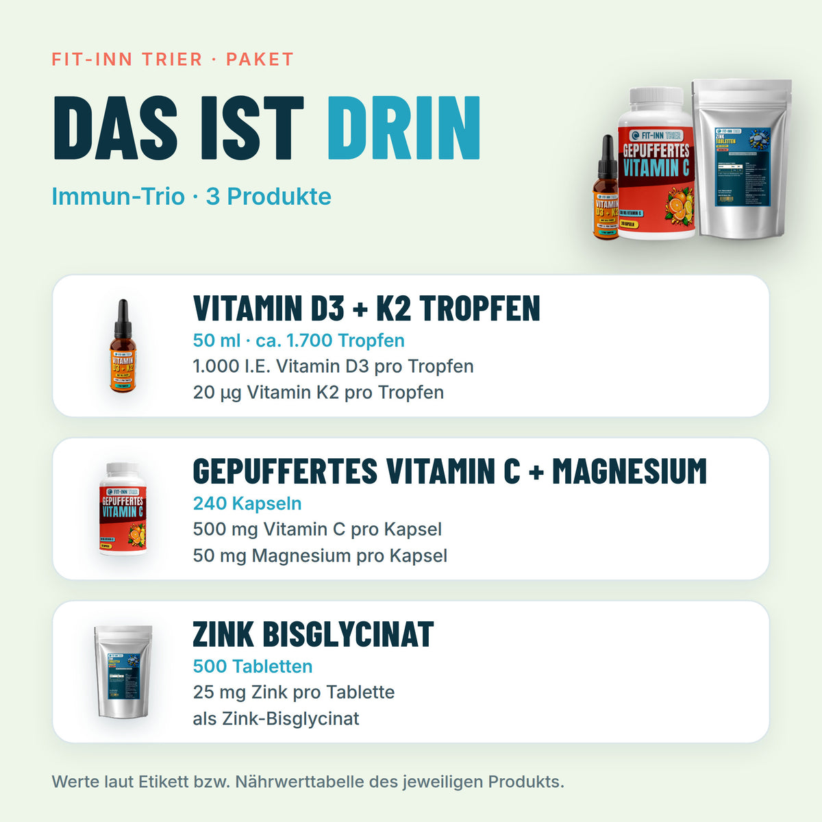 Immun-Trio – Das ist drin
